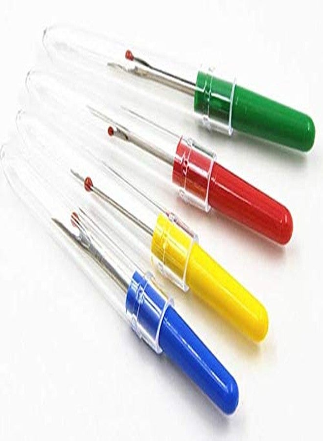 Zenith 4 Pieces Seam Rippers Sewing Craft Tool Thread Cutter Stitch Unpicker DIY Craft Tool Stainless Steel Stitch Plastic Thread Cutter Seam Ripper Stitch Opener - Image 1